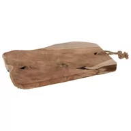 Tace i patery - Home Styling Collection Taca dekoracyjna z drewna tekowego patera do stroików na świeczki J11400530 - miniaturka - grafika 1