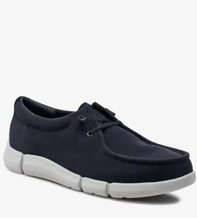 GEOX PÓŁBUTY TEKSTYLNE WSUWANE GRANATOWE 39 Ż7O - Półbuty męskie - miniaturka - grafika 1