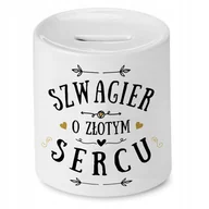 Skarbonki - Skarbonka Dla Szwagra na Urodziny Imieniny Prezent z Nadrukiem ze Zdjęciem - miniaturka - grafika 1