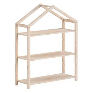 Regał dziecięcy z litego drewna sosnowego w naturalnym kolorze 111x141x40 cm Dallas – Vipack - Półki i regały dla dzieci - miniaturka - grafika 1