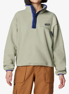 Bluza damska Columbia Helvetia II Cropped Half Snap Fleece - safari - Bluzy sportowe damskie - miniaturka - grafika 1