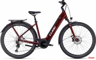 Rowery elektryczne - Rower elektryczny Cube Touring Hybrid EXC 500 Easy Entry red´n´white 2023 - miniaturka - grafika 1