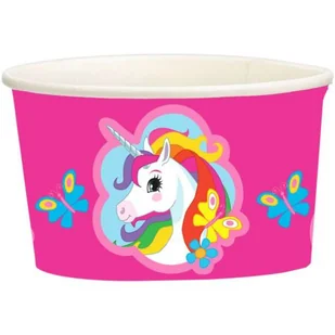 Amscan Kubeczki do lodów "Jednorożec", 251 ml, 8 szt 9902370 - Urodziny dziecka - miniaturka - grafika 2
