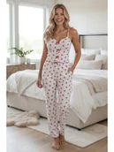 Piżamy damskie - Passion Lovelle - Piżama dwuczęściowa, biała Wariant/Rozmiar: S DOSTAWA 24h GWRANCJA - miniaturka - grafika 1