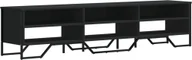 Szafki RTV - vidaXL Szafka pod TV czarna 180x34x41 cm materiał drewnopochodny - miniaturka - grafika 1