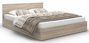 Dwuosobowe Łóżko Dąb Sonoma 140X200 W3-F16 - Łóżka - miniaturka - grafika 1