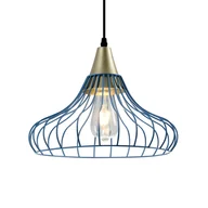 Lampy sufitowe - Lampa wisząca LOTTE E27 - niebieski - miniaturka - grafika 1
