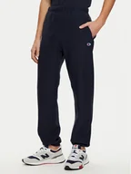 Spodnie sportowe męskie - Champion Spodnie dresowe 220709 Granatowy Relaxed Fit - miniaturka - grafika 1