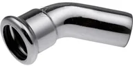 Łączniki, trójniki, kształtki - Kolano nyplowe 45° Steel - 76.1 - miniaturka - grafika 1