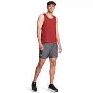 Spodnie sportowe męskie - Męskie spodenki do biegania Under Armour UA Launch 7'' Heather Shorts - szare - UNDER ARMOUR - miniaturka - grafika 1