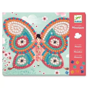 Djeco Mozaiki MOTYLKI DJ08898 - Zabawki kreatywne - miniaturka - grafika 1