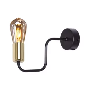 Kaja ALFRED OLSZEWSKI Prosty pojedynczy kinkiet ze złotym elementem K-4943 z serii KUGA - Lampy ścienne - miniaturka - grafika 1