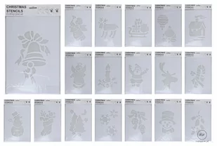 Szablony Świąteczne Do Sztucznego Śniegu 35 X 22  Cm - Bombki - miniaturka - grafika 1