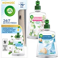Odświeżacze powietrza - AIR WICK Automatyczny odświeżacz powietrza z wkładem Air Wick 24/7 ACTIVE FRESH o zapachu kwiatu bawełny 228 ml - miniaturka - grafika 1