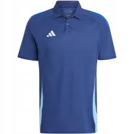 Koszulki męskie - Koszulka męska adidas Tiro 24 Competition Polo granatowa IR7564 L - miniaturka - grafika 1