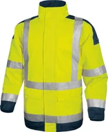 Odzież robocza - Delta Plus Kurtka ostrzegawcza ocieplana z poliestru Oxford powlekanego poliuretanem kl. 3 kol.żółty fluo-granatowy roz.3XL CORP EASYVJM3X EASYVJM3X - miniaturka - grafika 1
