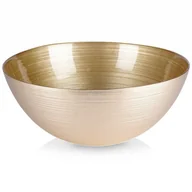 Miski i półmiski - Miska misa szklana do sałatek złota okrągła 28 cm 3,6 l kod: O-139262 - miniaturka - grafika 1