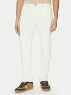 Spodnie męskie - Guess Jeans Jeansy M5GA1B D5OC1 Beżowy Straight Fit - miniaturka - grafika 1