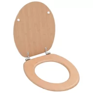 Deski sedesowe - Deska klozetowa, MDF, wzór drewna bambusowego - miniaturka - grafika 1