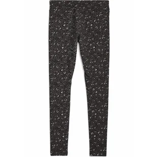Damskie legginsy Essentials ze zwierzęcym nadrukiem PUMA Black - Spodnie sportowe damskie - miniaturka - grafika 1