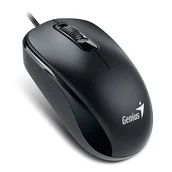 Myszki - Mysz przewodowa, Genius DX-110, czarna, optyczna, 1200DPI, USB-C - miniaturka - grafika 1