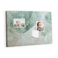 Tablice i flipcharty - Kolorowy Organizer - Tablica Korkowa z Pinezkami - Powierzchnia marmur 60x40 cm - miniaturka - grafika 1