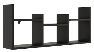 Czarna minimalistyczna nadstawka na biurko H4-G94 - Półki do salonu - miniaturka - grafika 1