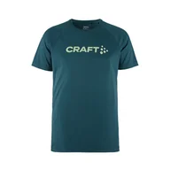Koszulki męskie - Męska Koszulka z krótkim rękawem CRAFT CORE ESSENCE LOGO TEE M 1911786-629000 – Turkusowy - miniaturka - grafika 1