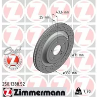 Tarcze hamulcowe - Tarcza hamulcowa ZIMMERMANN 250.1388.52 - miniaturka - grafika 1