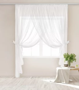 Firana 600 x 250 Dekoracyjna Emporio Taśma Biel - Firany - miniaturka - grafika 1