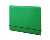 Artykuły biurowe - Penmate Teczka łamana A4 na gumkę zielona - miniaturka - grafika 1