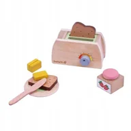 Zabawy w naśladowanie dorosłych - EverEarth ZABAWKOWY DREWNIANY ZESTAW ŚNIADANIOWY DLA DZIECI KREATYWNOŚĆ - miniaturka - grafika 1