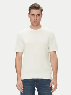 Calvin Klein T-Shirt Supima LV04LC333G Écru Regular Fit - Koszulki męskie - miniaturka - grafika 1