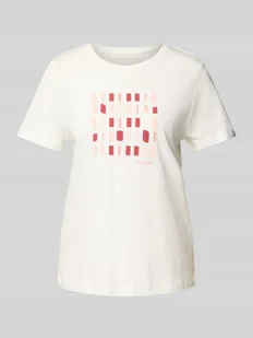 T-shirt o kroju regular fit z czystej bawełny - Koszulki i topy damskie - miniaturka - grafika 1