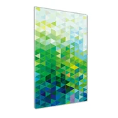 Foto gadżety - Foto obraz na szkle pionowy Abstrakcja trójkąty - miniaturka - grafika 1