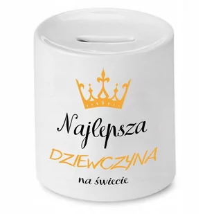 SKARBONKA DLA DZIEWCZYNY NAJLEPSZA NA ŚWIECIE z Nadrukiem ze Zdjęciem - Skarbonki - miniaturka - grafika 1