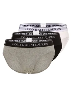 Polo Ralph Lauren Slipy pakowane po 3 szt. Mężczyźni Bawełna szary|czarny|biały jednolity, S - Majtki męskie - miniaturka - grafika 1