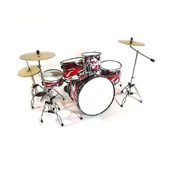 Figurki dekoracyjne - Mini perkusja czarna kolekcja 1:5 dekoracja - miniaturka - grafika 1