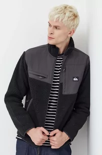 Quiksilver bluza męska kolor czarny gładka - Bluzy męskie - miniaturka - grafika 1