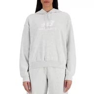 Bluzy sportowe damskie - Bluza New Balance WT41504AHH - szara - miniaturka - grafika 1