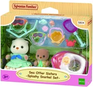 Figurki dla dzieci - Zestaw Sylvanian Families Sea Otter Sisters Splashy Snorkle Set (SLV5804) - miniaturka - grafika 1