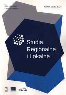 Studia Regionalne i Lokalne 1/2024 (95) - Czasopisma - miniaturka - grafika 1