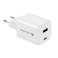 Ładowarki do telefonów - Ładowarka sieciowa everActive SC-450Q z gniazdem USB QC3.0 oraz USB-C PD PPS 45W - miniaturka - grafika 1