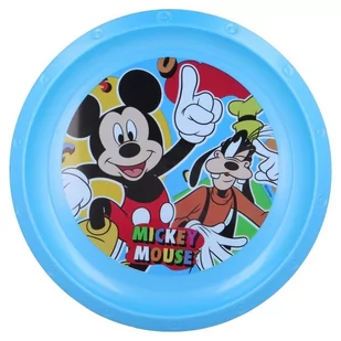 Mickey Mouse Mickey Mouse - Talerzyk deserowy (niebieski) 50112 - Miseczki i talerzyki dla dzieci - miniaturka - grafika 1