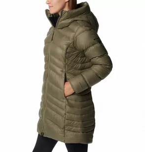 Damski płaszcz puchowy pikowany Columbia Autumn Park Down Mid Jacket - khaki - COLUMBIA - Płaszcze damskie - miniaturka - grafika 1