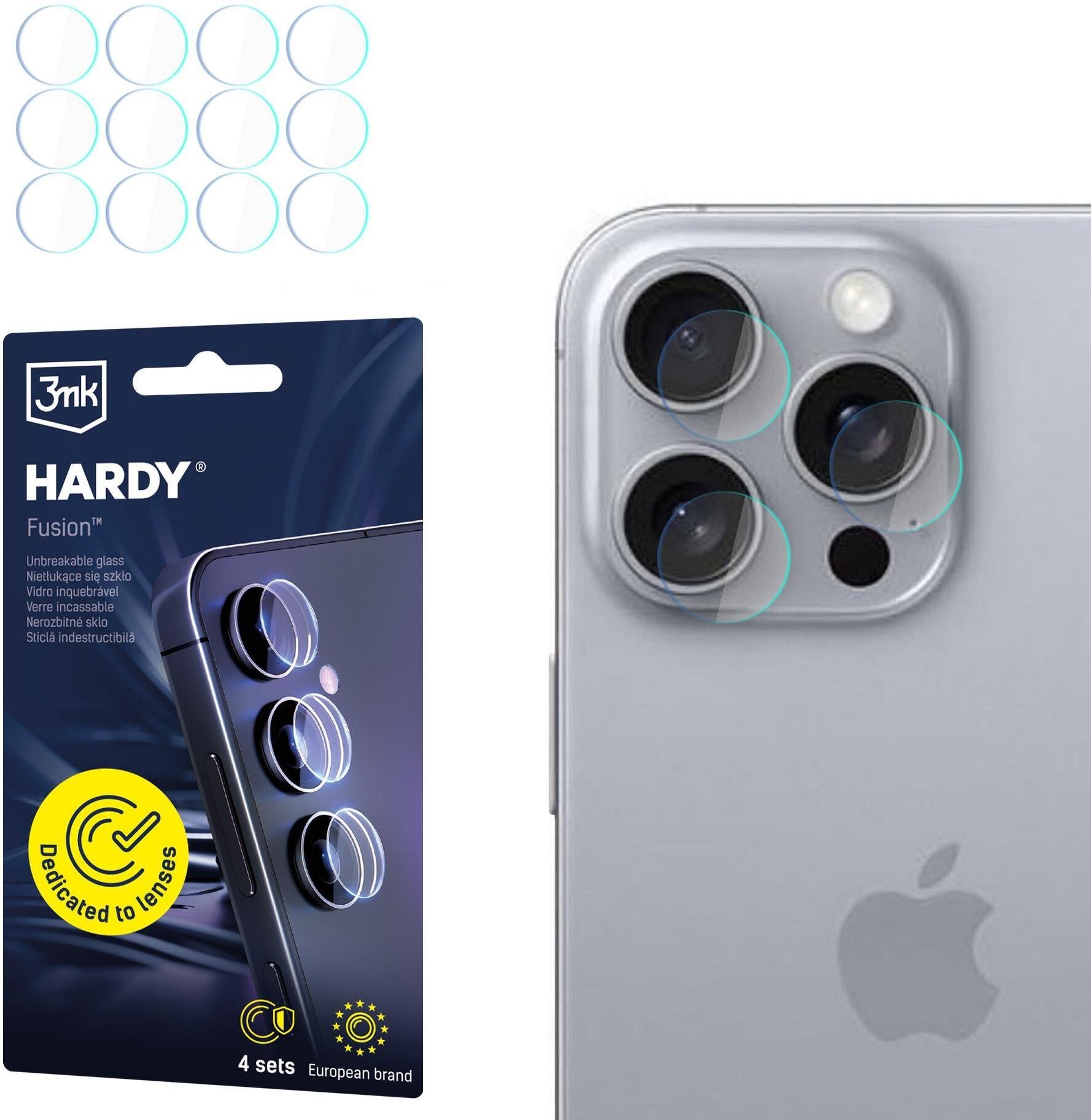 Apple iPhone 16 Pro - 3mk Hardy Fusion Lens Protection