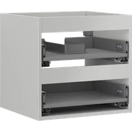 Szafki łazienkowe - Mexen Box-A korpus szafki podumywalkowej 50 cm, 2 szuflady, szary mat - 91AX0-0500-470-2-62 - miniaturka - grafika 1