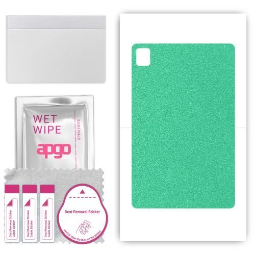 folia naklejka skórka strukturalna na TYŁ do TCL 10 TabMax 4G - Seledynowy Pastel Matowy Chropowaty Baranek - apgo SKINS