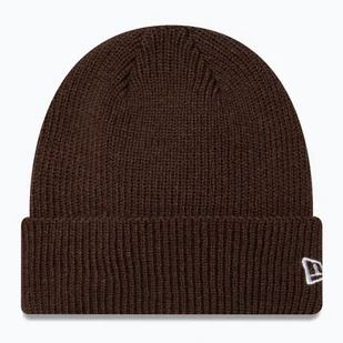 Czapka zimowa New Era Wool Cuff Knit Beanie brown WYSYŁKA W 24H 30 DNI NA ZWROT - Czapki damskie - miniaturka - grafika 1