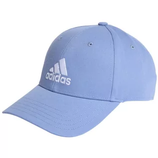 Czapki damskie - Czapka z daszkiem adidas BBall Cap COT (kolor Niebieski) - grafika 1